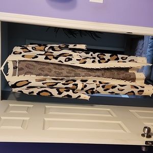 Animal Print Long Sweater